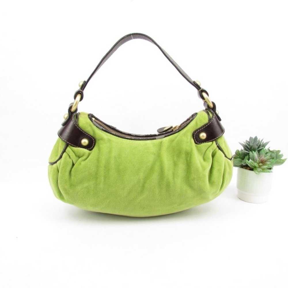 Vintage Juicy Couture Y2K Green Velour Bag - image 2