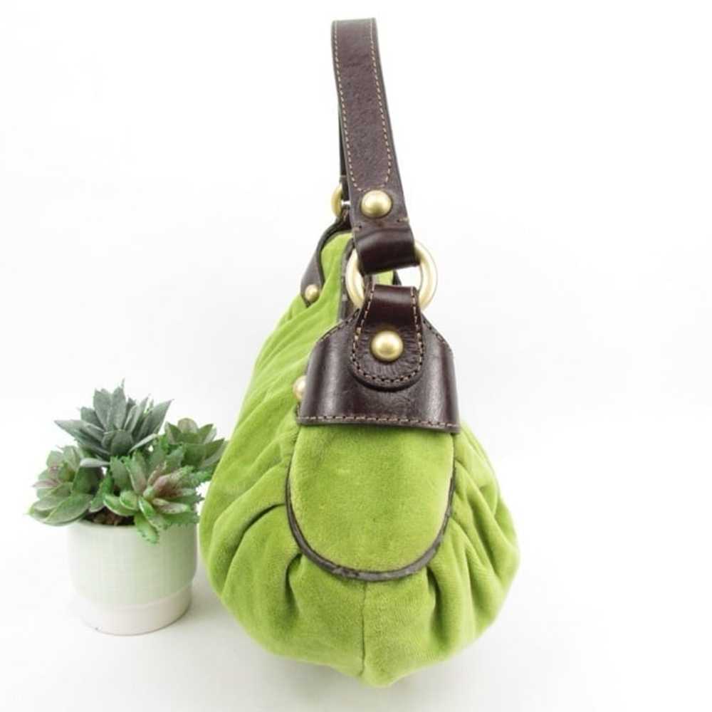 Vintage Juicy Couture Y2K Green Velour Bag - image 4