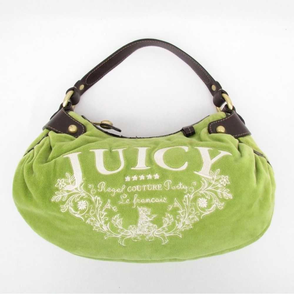 Vintage Juicy Couture Y2K Green Velour Bag - image 6