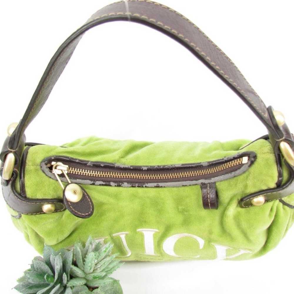 Vintage Juicy Couture Y2K Green Velour Bag - image 7