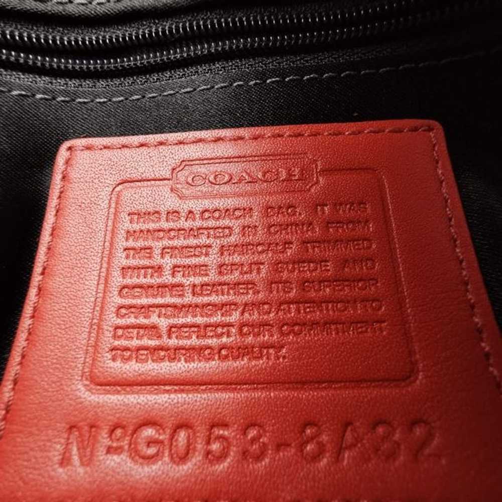 RARE! NEW! Coach vintage Y2K Red Suede Trim & Oce… - image 8