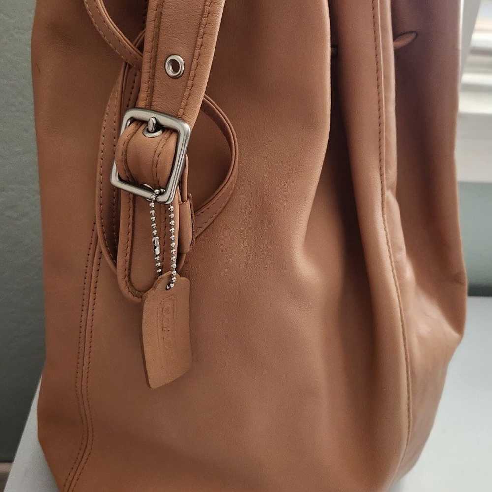 Vintage Coach Legacy Drawstring Tote Shoulder Bag… - image 2