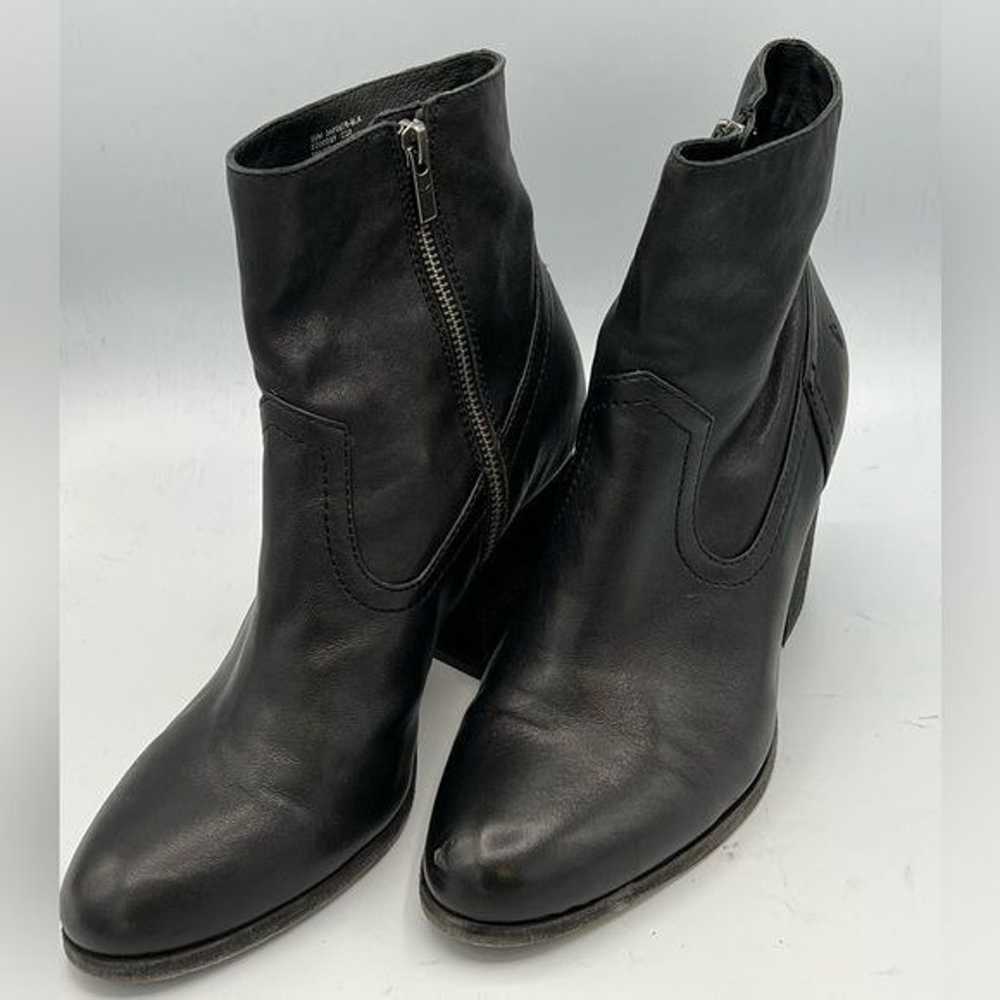 FRYE Women's Black Leather Essa Boot Heeled Booti… - image 10