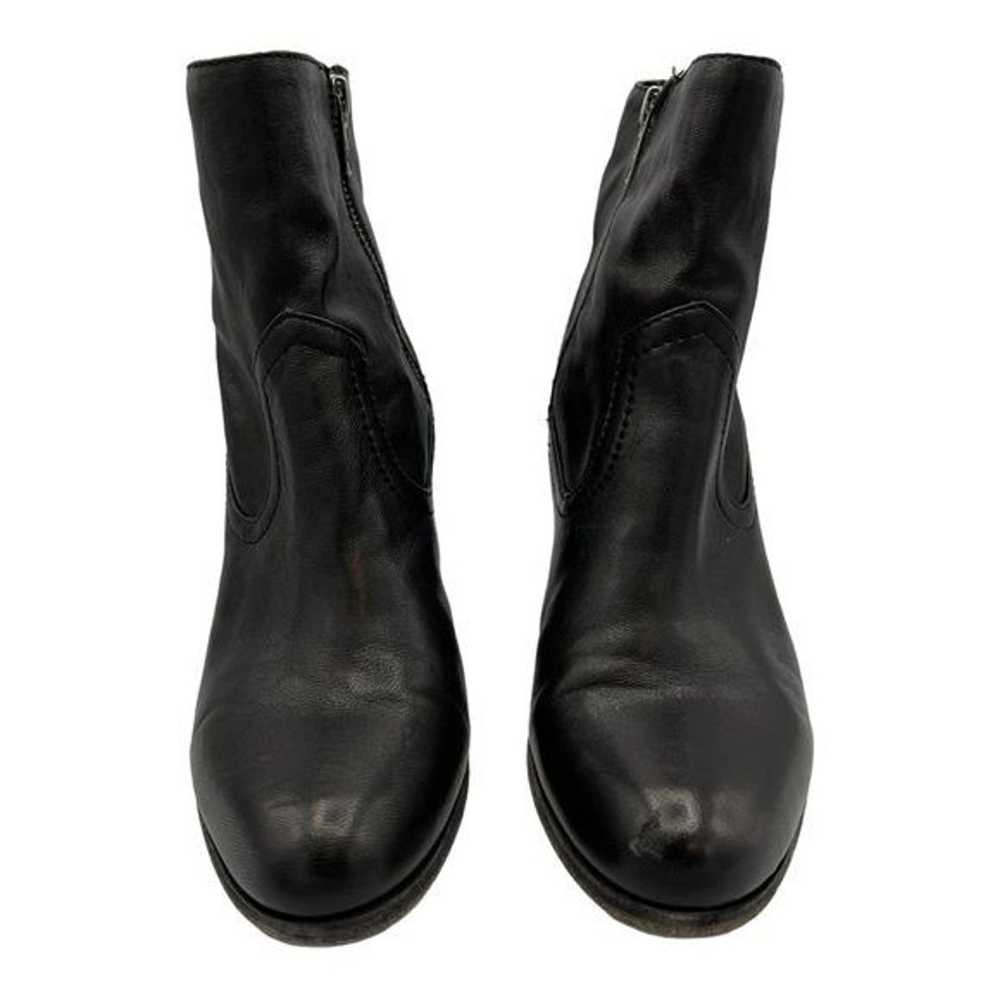 FRYE Women's Black Leather Essa Boot Heeled Booti… - image 11