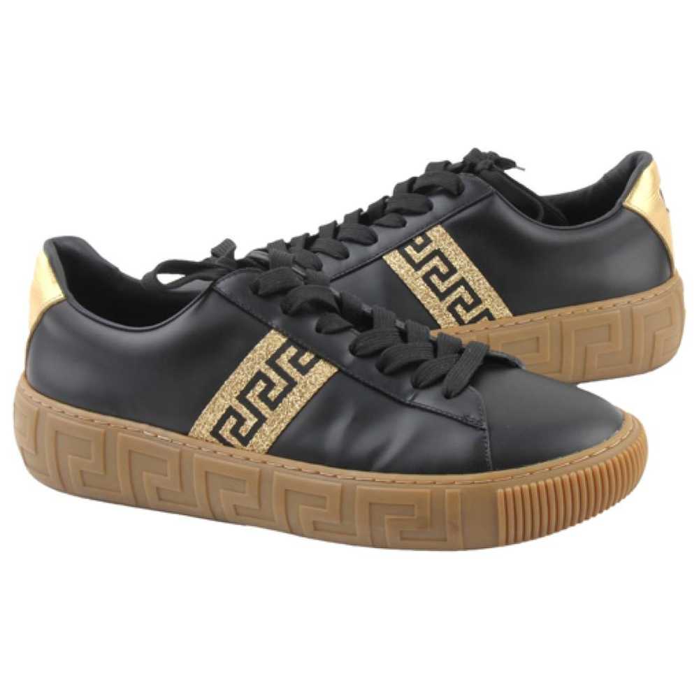 Versace Leather low trainers - image 1