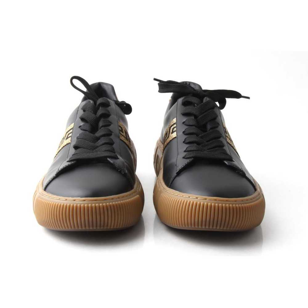 Versace Leather low trainers - image 2