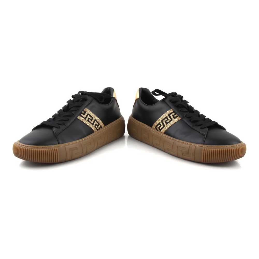 Versace Leather low trainers - image 6