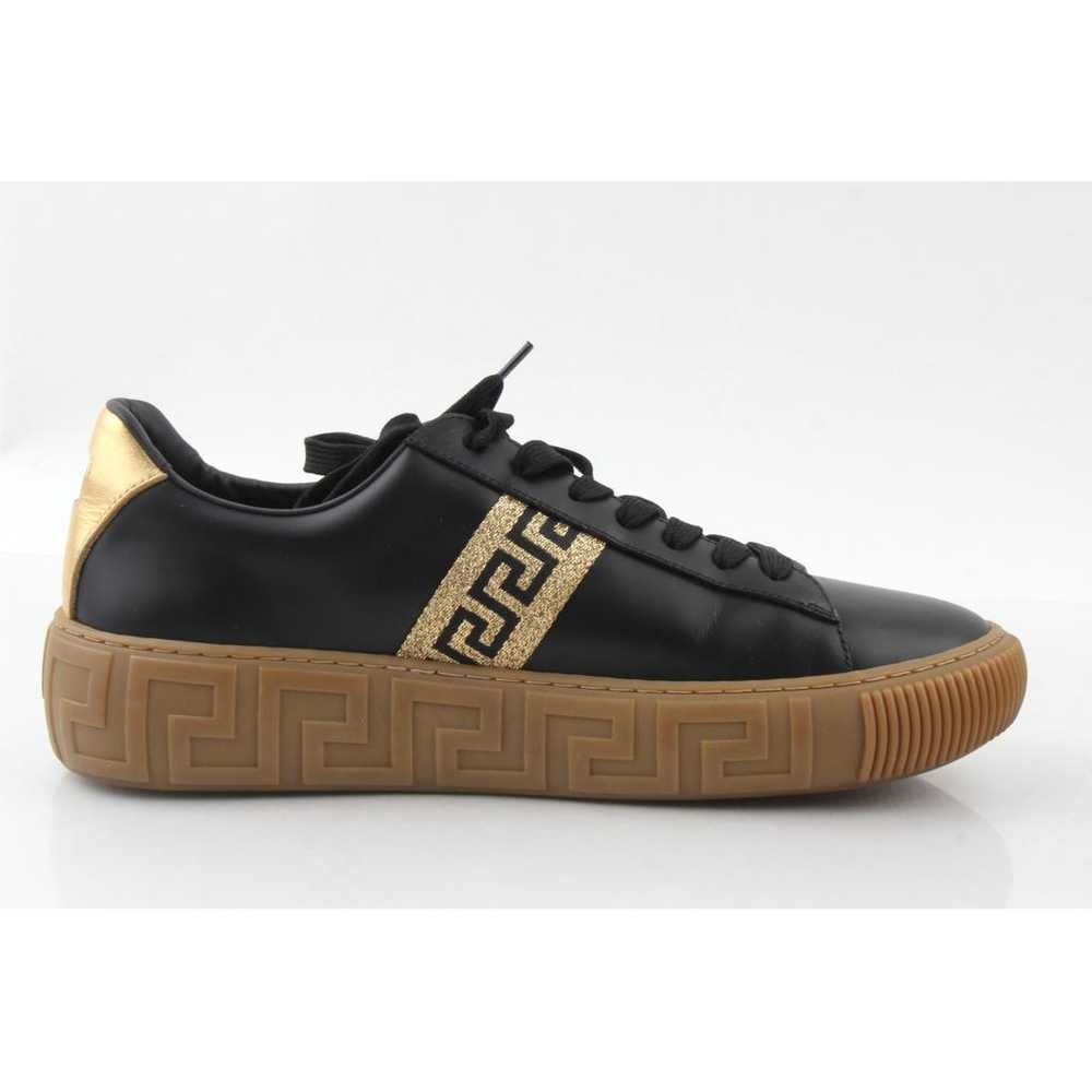 Versace Leather low trainers - image 9