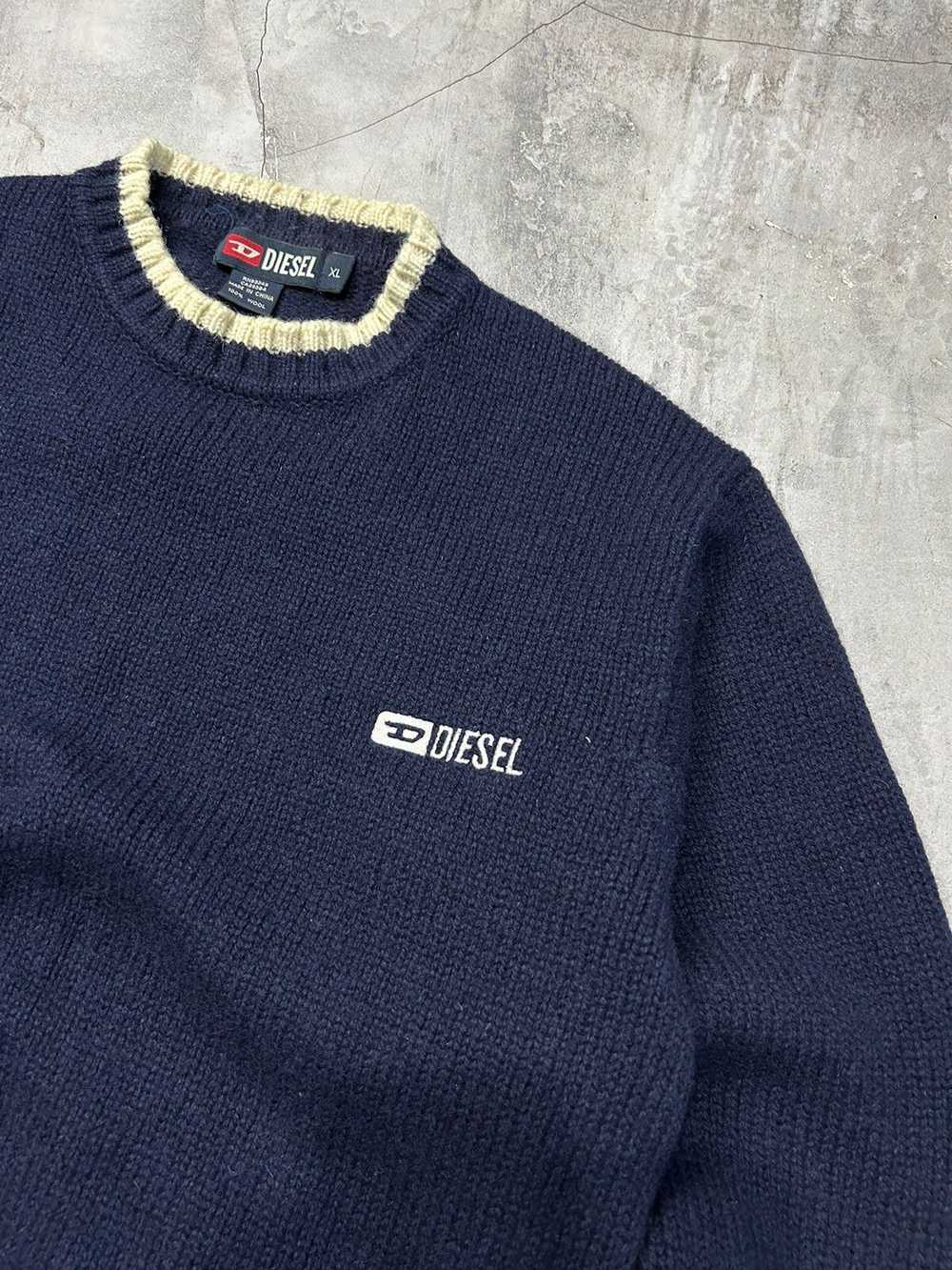 Coloured Cable Knit Sweater × Diesel × Diesel Bla… - image 2