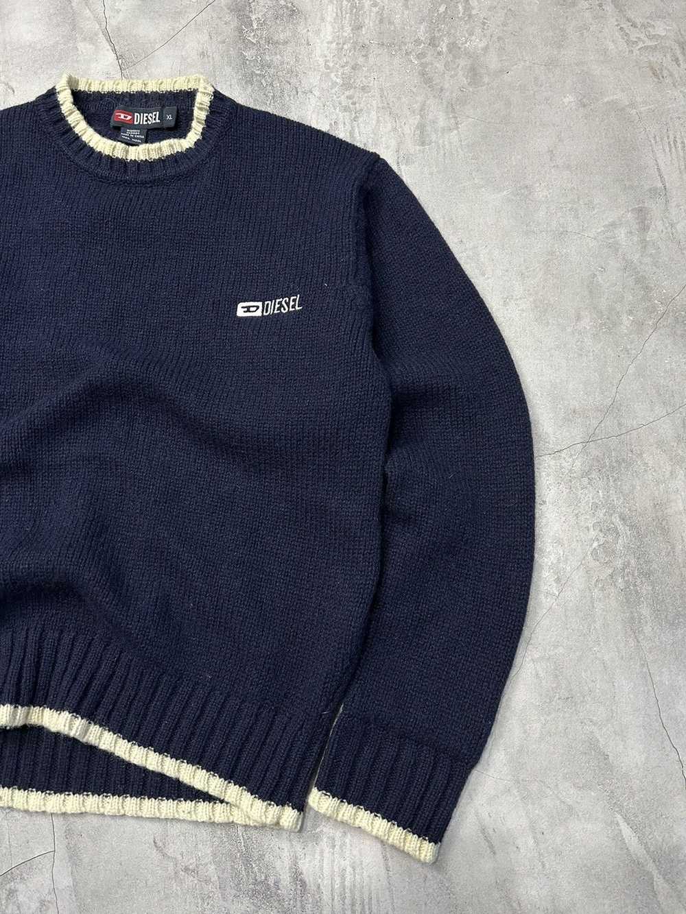 Coloured Cable Knit Sweater × Diesel × Diesel Bla… - image 4