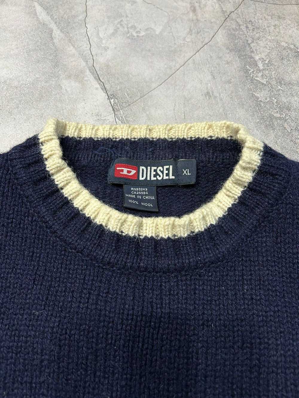 Coloured Cable Knit Sweater × Diesel × Diesel Bla… - image 6