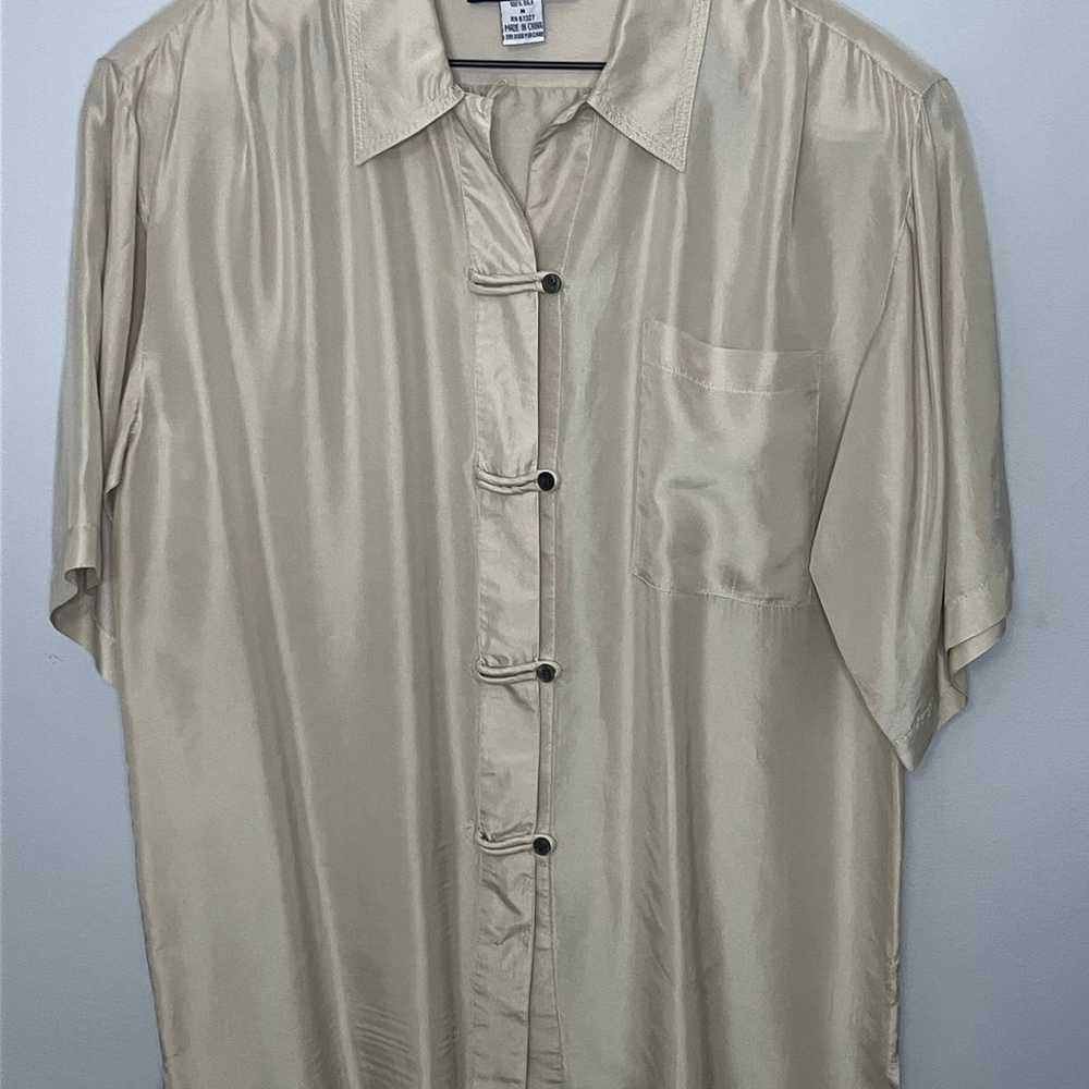 100% Silk Vintage Best American Clothing Co Shirt… - image 7