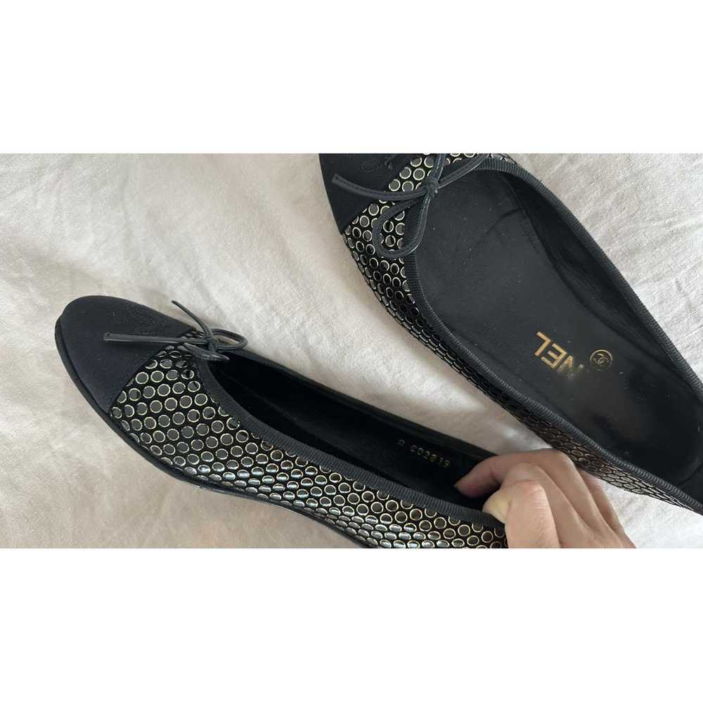 Chanel Cambon cloth ballet flats - image 10