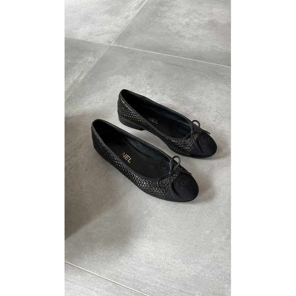 Chanel Cambon cloth ballet flats - image 2