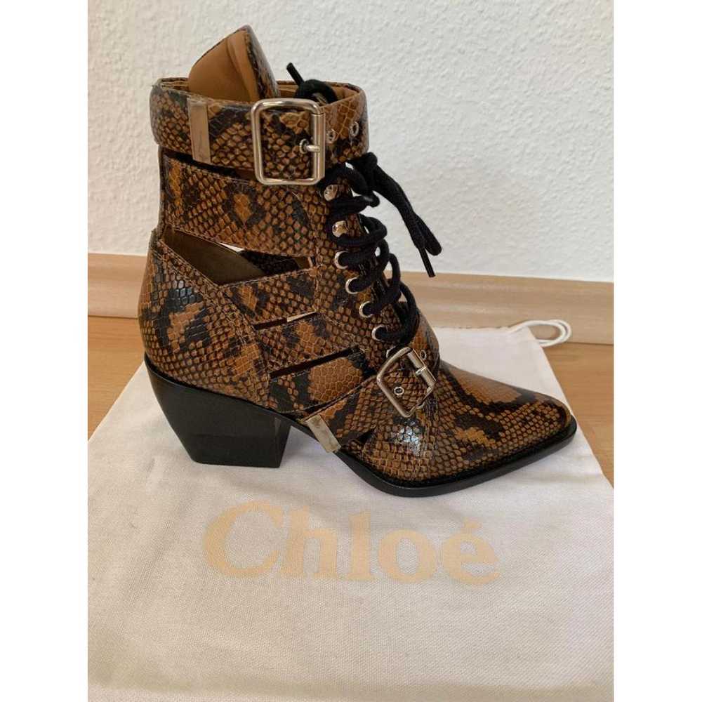 Chloé Rylee leather open toe boots - image 2