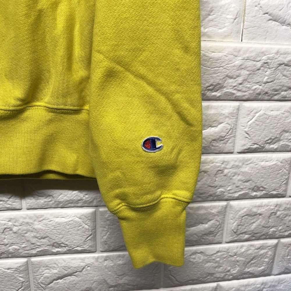 Vintage Champion Reverse Weave Pullover Yellow Em… - image 5