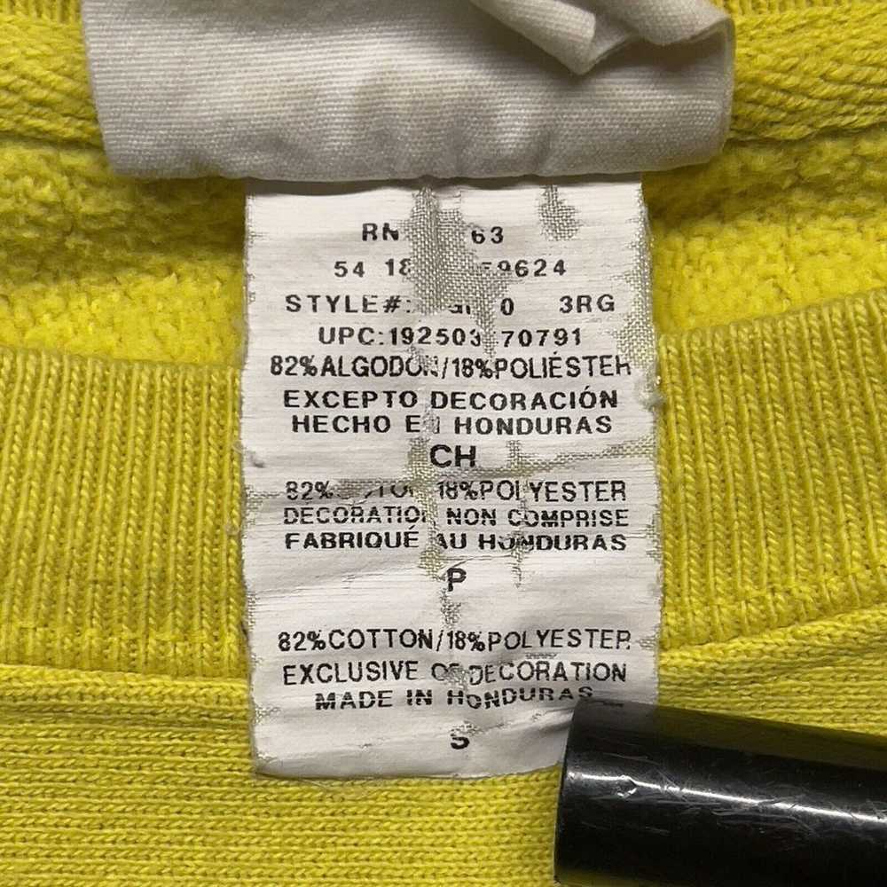 Vintage Champion Reverse Weave Pullover Yellow Em… - image 7