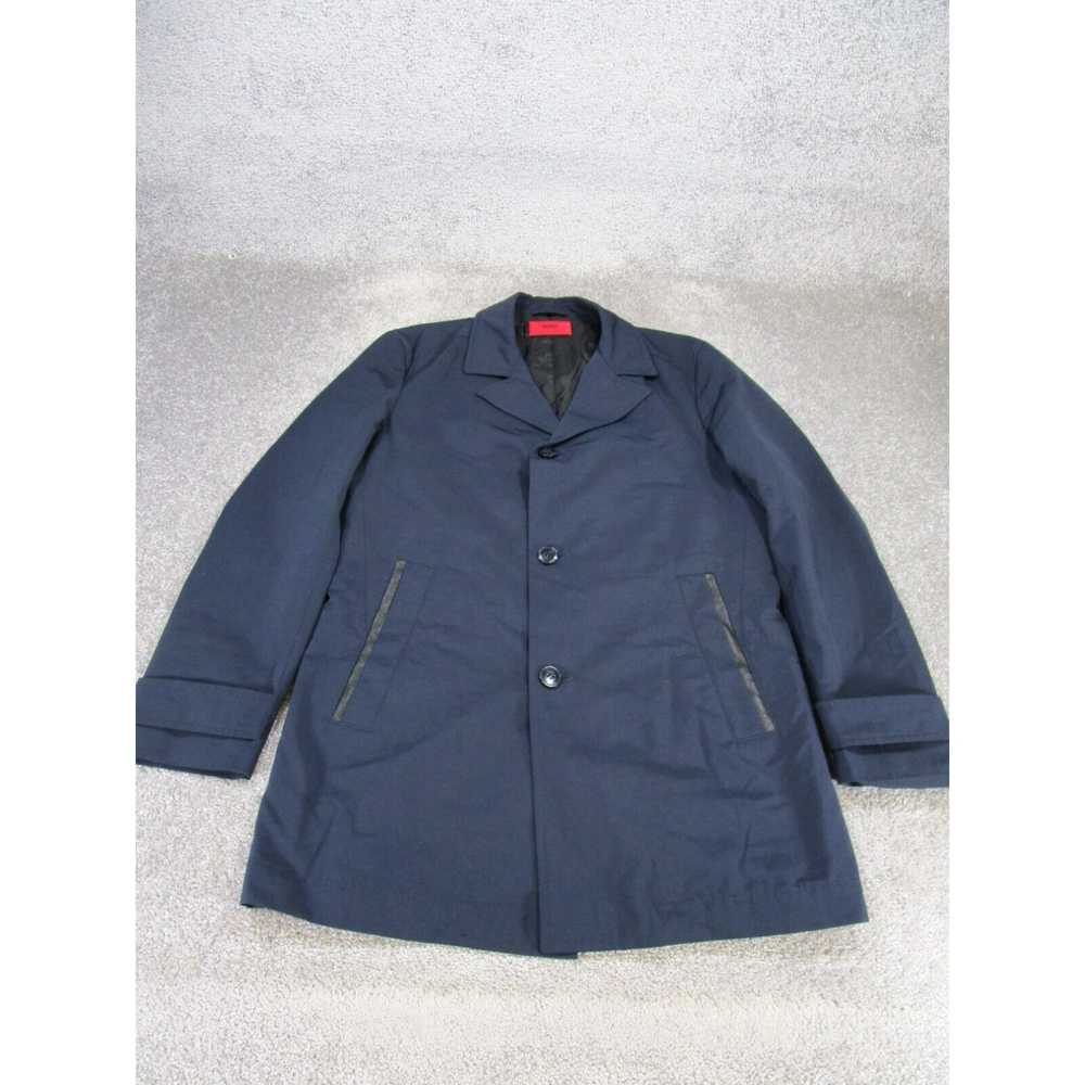 Hugo Boss Hugo Boss Overcoat Mens 42 Navy Cotton … - image 1