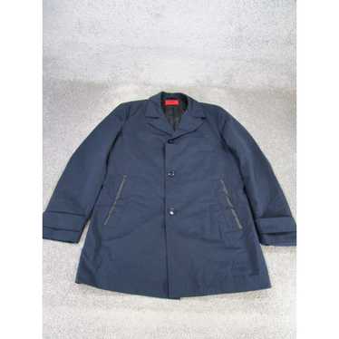 Hugo Boss Hugo Boss Overcoat Mens 42 Navy Cotton … - image 1