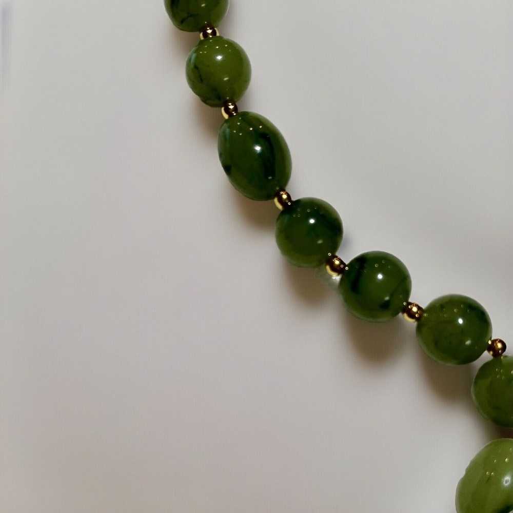 VINTAGE SEMI PRECIOUS Green Jasper POLISHED STONE… - image 4