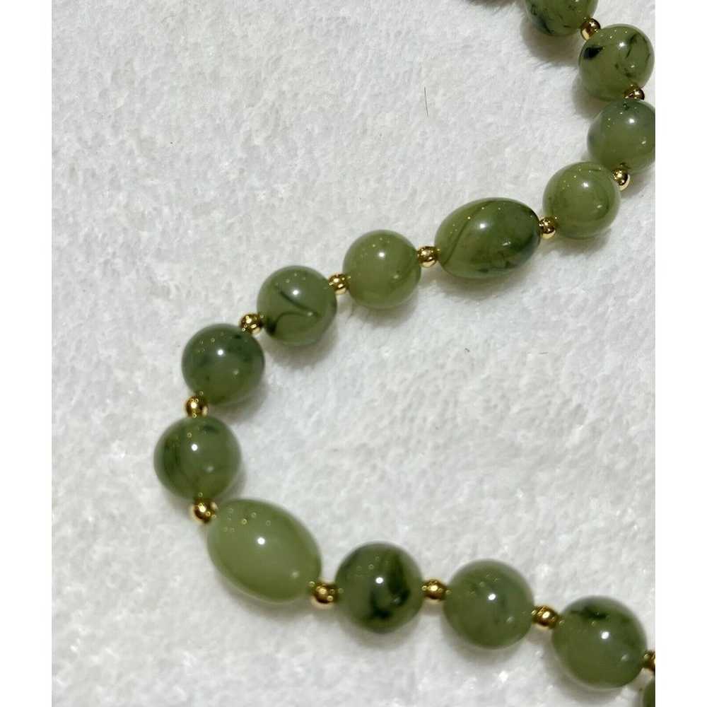 VINTAGE SEMI PRECIOUS Green Jasper POLISHED STONE… - image 6