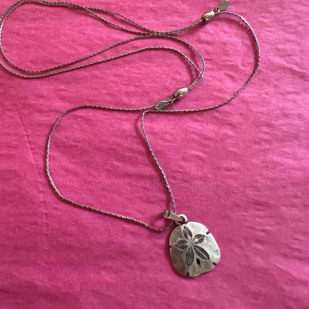 Vintage Alex and Ani Sand Dollar Expandable Neckl… - image 1