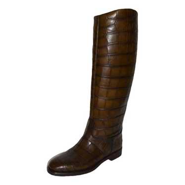 Gucci Alligator riding boots - image 1