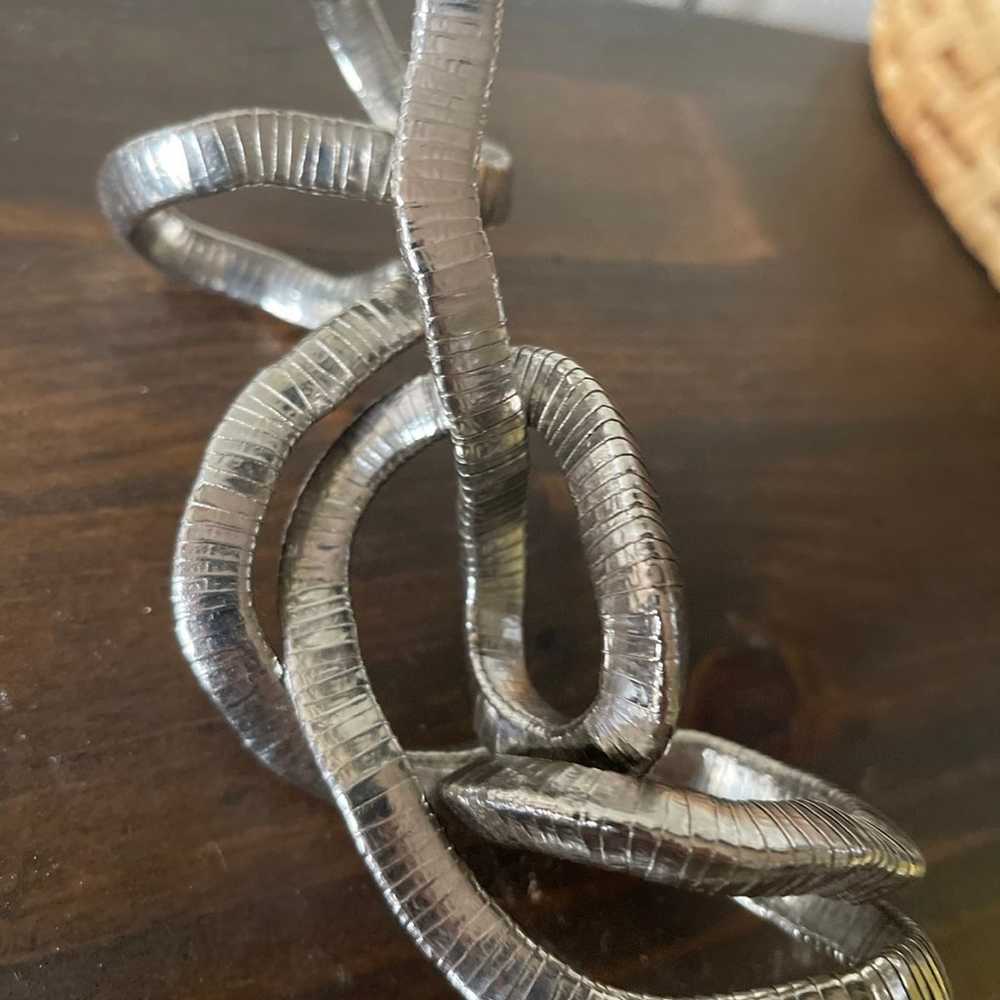 vintage silver twist  Multi Way necklace - image 2