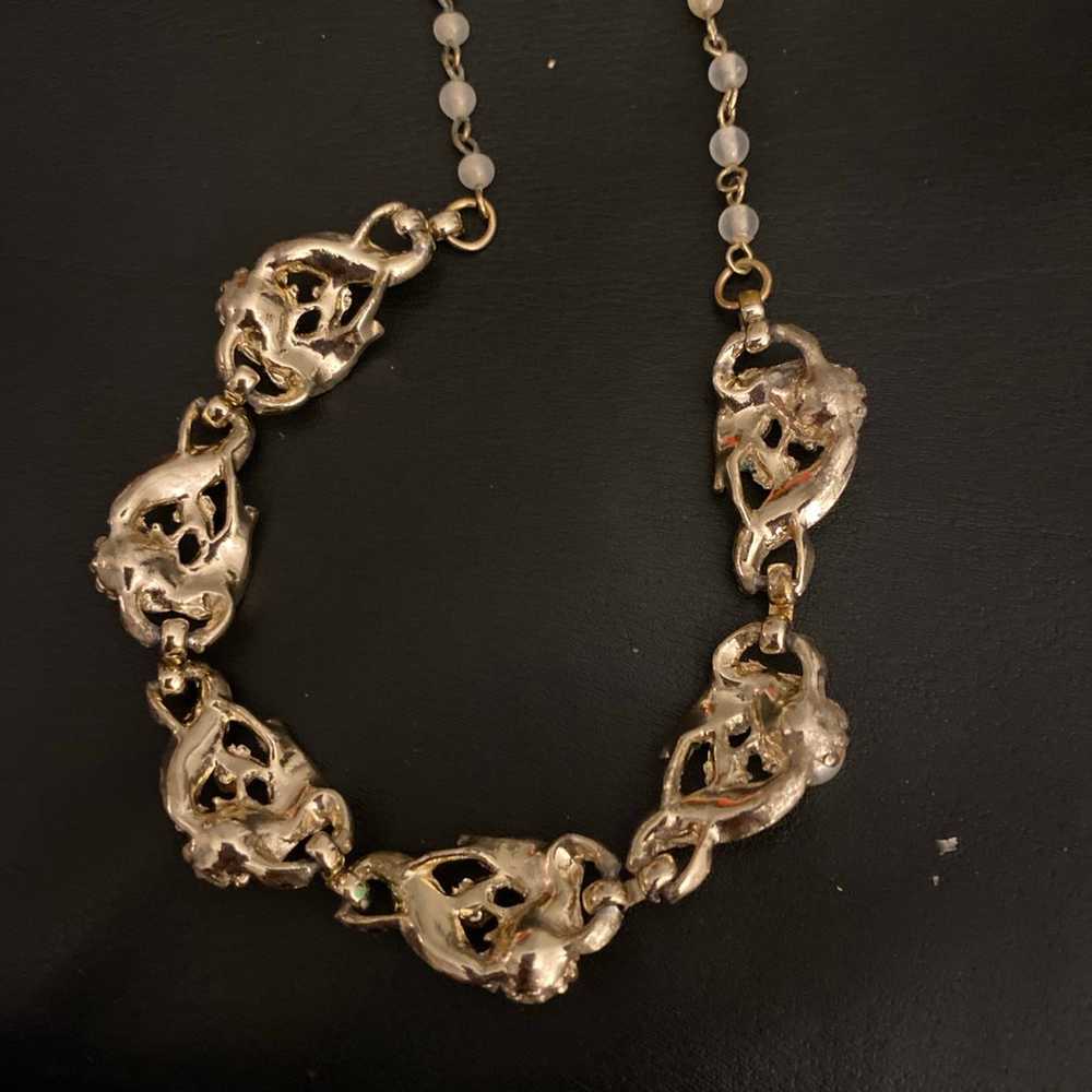 Vintage Gold Necklace & Bracelet - image 5