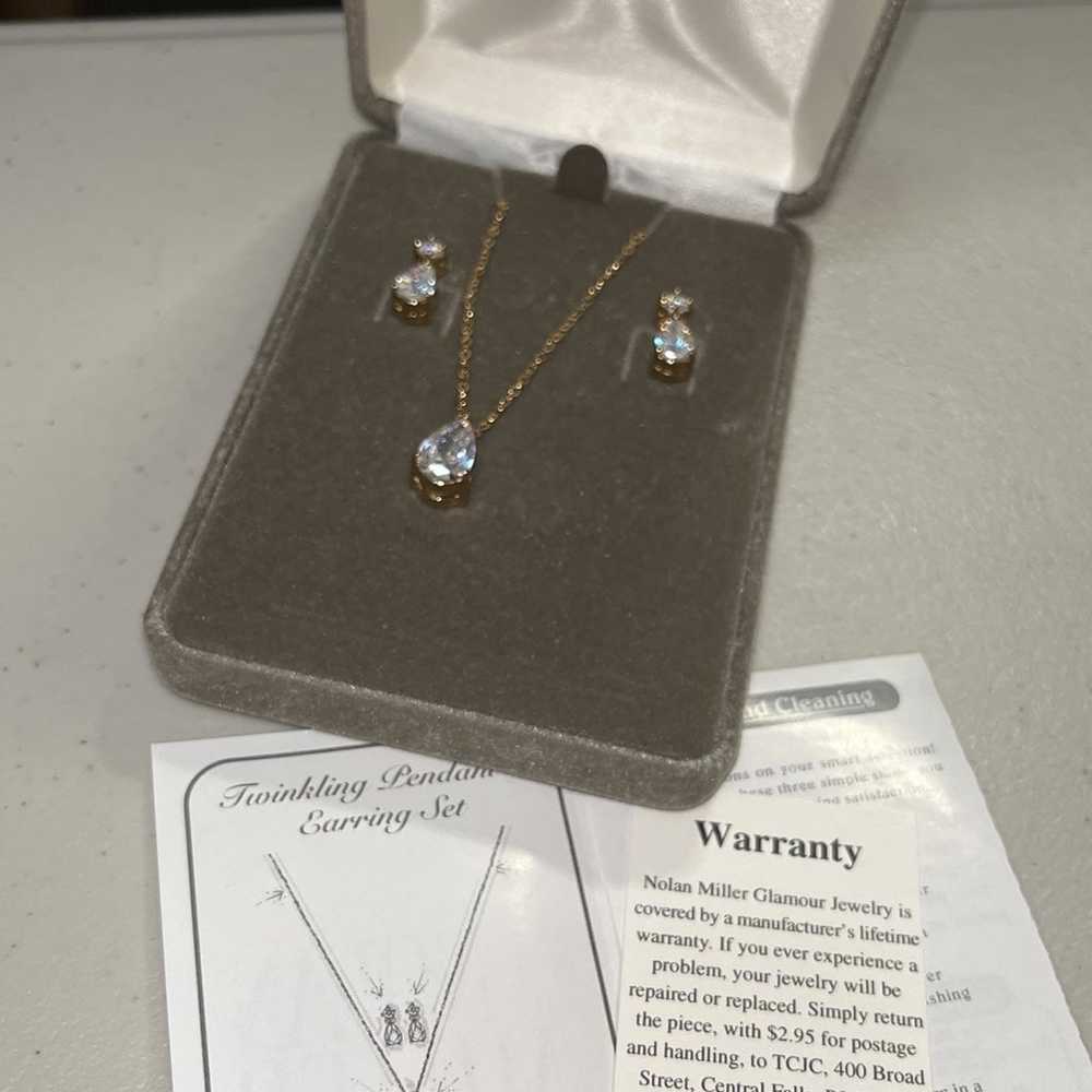 Nolan Miller’s Twinkling Pendant and Earring Set - image 11