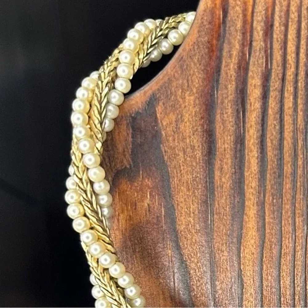 Vintage Napier Twisted Pearl Rope Necklace - image 2