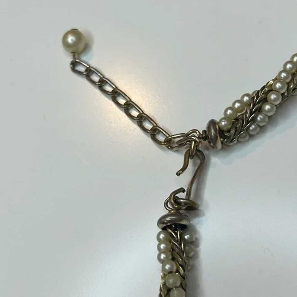 Vintage Napier Twisted Pearl Rope Necklace - image 3