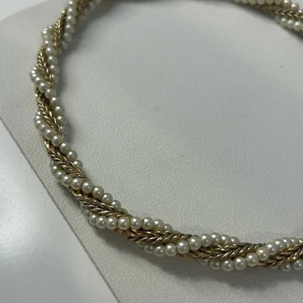 Vintage Napier Twisted Pearl Rope Necklace - image 6