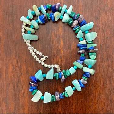 Natural amazonite malachite amethyst chrysocolla … - image 1