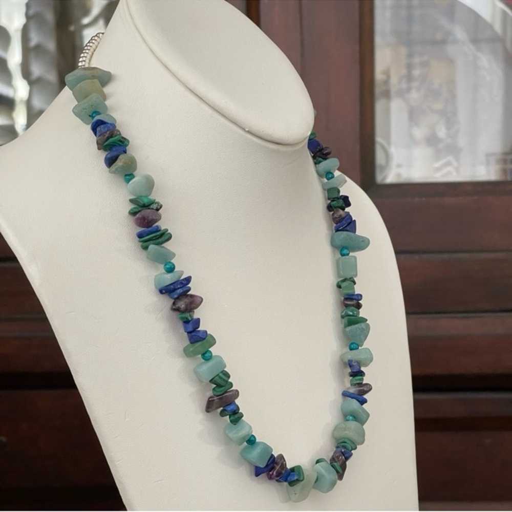 Natural amazonite malachite amethyst chrysocolla … - image 2