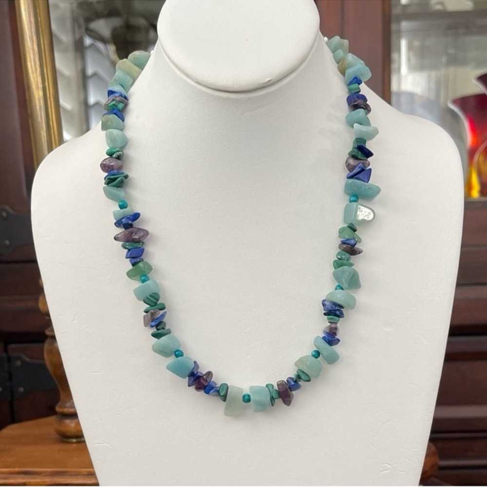 Natural amazonite malachite amethyst chrysocolla … - image 3