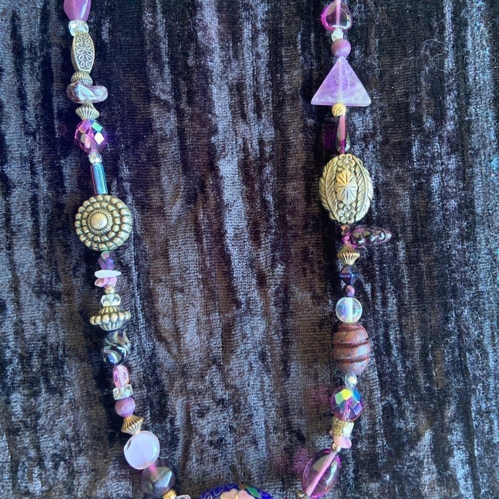 World Tribe Purple Treasure Necklace - image 3