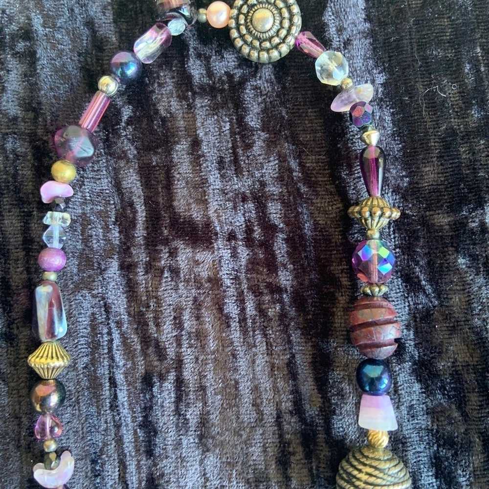 World Tribe Purple Treasure Necklace - image 6