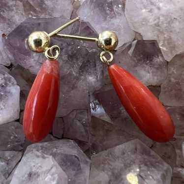 Red Italian Coral Vintage Natural Mediterranean R… - image 1