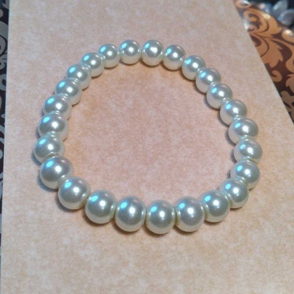 Freshwater Pearls Stretch Bracelet - image 2