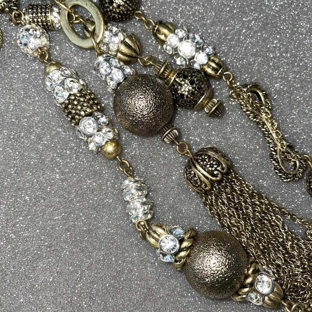 JOAN RIVERS statement tassel necklace - image 3