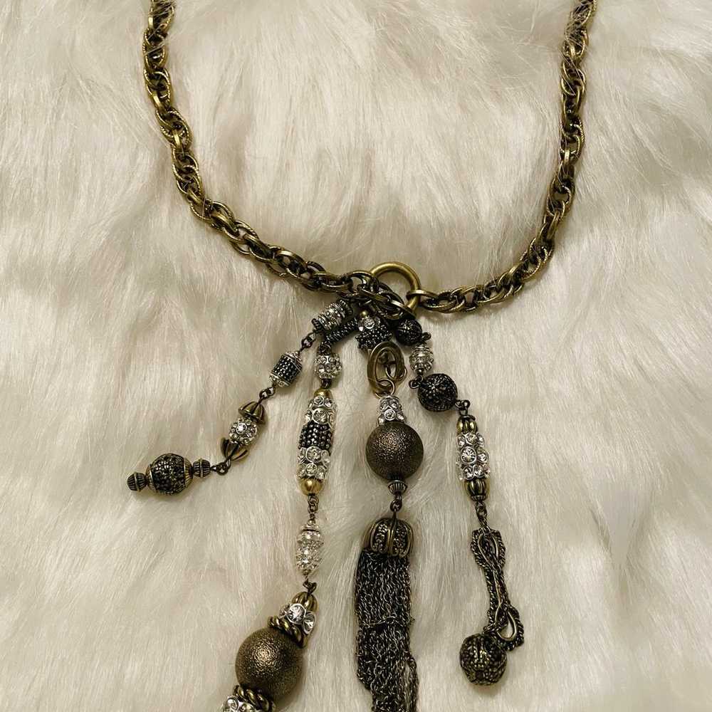 JOAN RIVERS statement tassel necklace - image 6