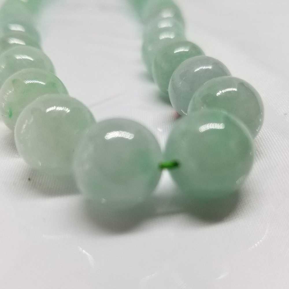 Burma vintage old jade necklace - image 1