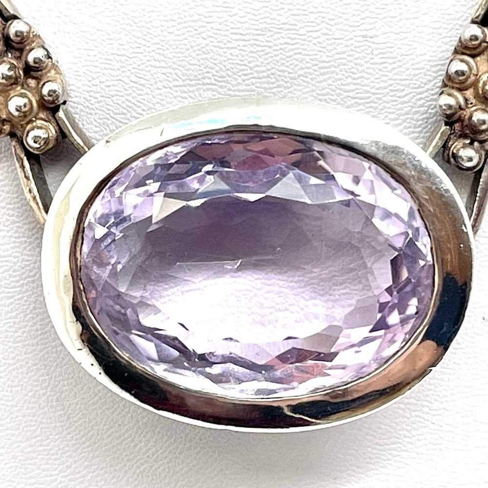 Large Amethyst Necklace NWOT 18.5” - image 2