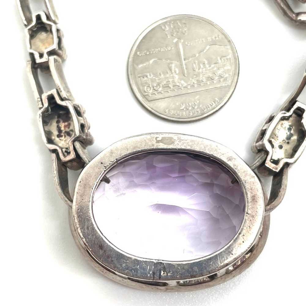 Large Amethyst Necklace NWOT 18.5” - image 3