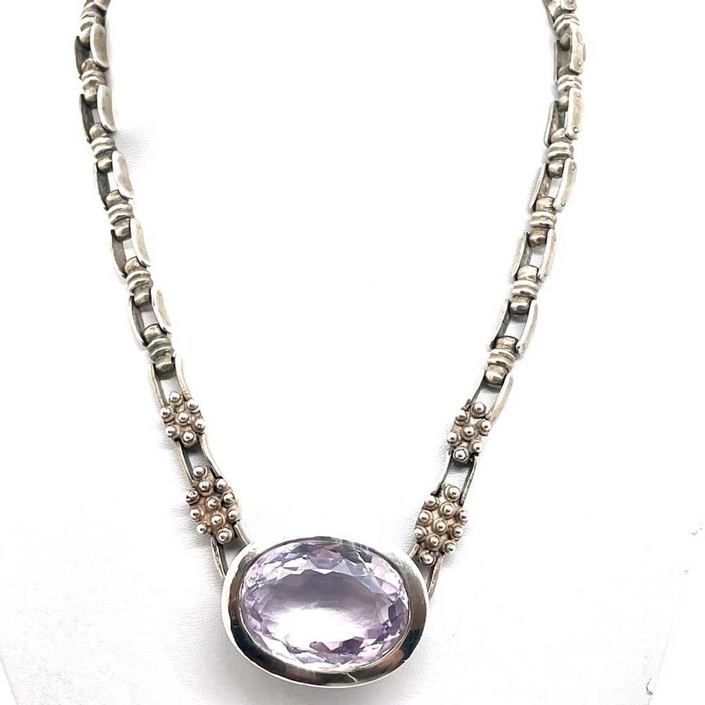 Large Amethyst Necklace NWOT 18.5” - image 6