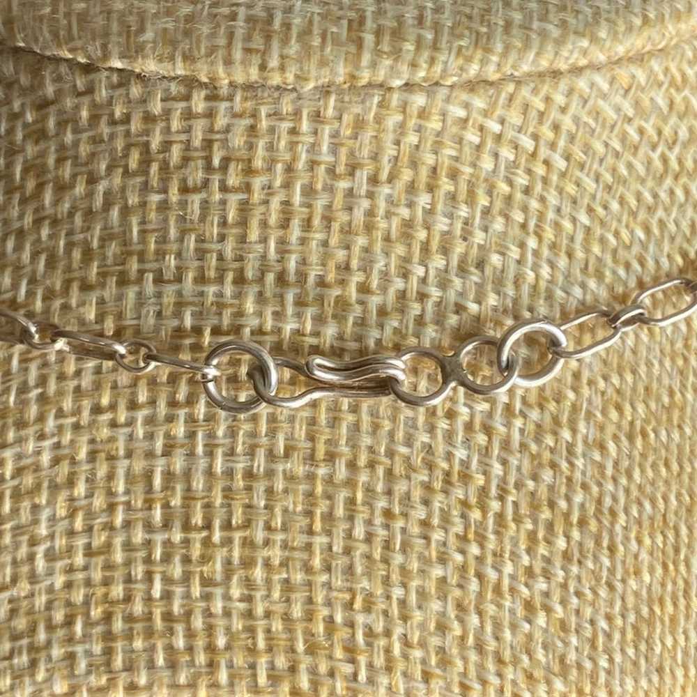 Vintage Signed FIJ Sterling Silver Y Drop Necklac… - image 8