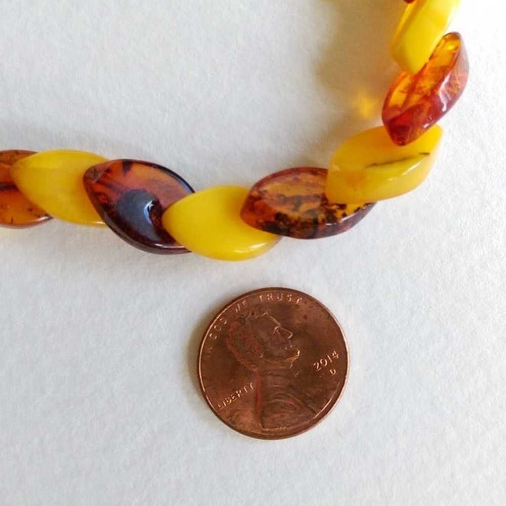 Baltic Amber Necklace - Graduated Honey & Egg Yol… - image 11