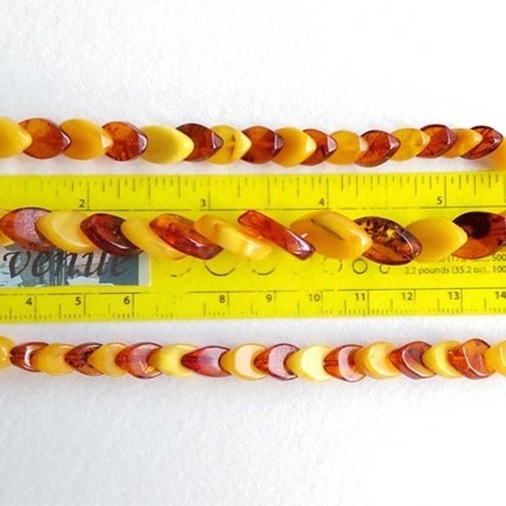 Baltic Amber Necklace - Graduated Honey & Egg Yol… - image 12