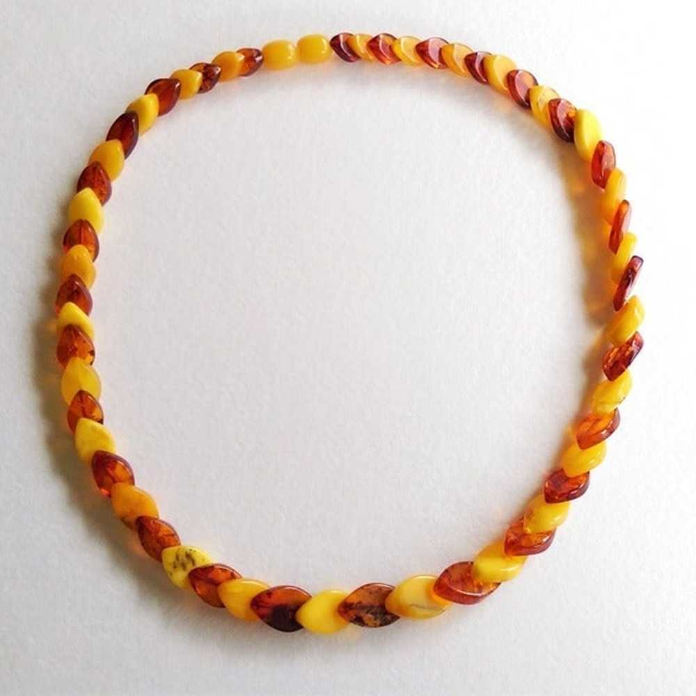 Baltic Amber Necklace - Graduated Honey & Egg Yol… - image 8